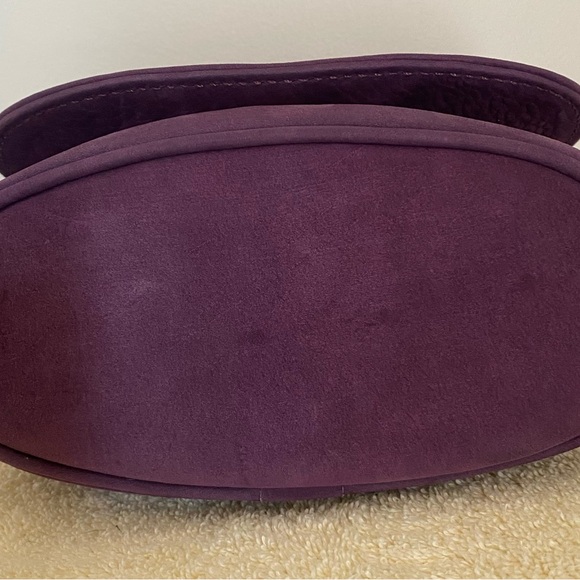 Coach 4946 Sonoma Small Flap Nubuc Grape Purple Vintage Leather - Picture 15 of 16